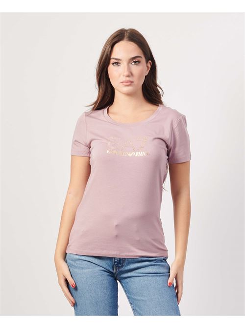 T-shirt femme EA7 en coton avec logo EMPORIO ARMANI EA7 | 8NTT67-TJDQZ1341